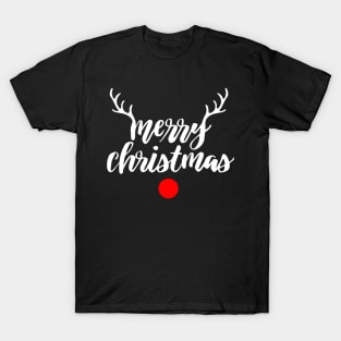 Raindeer Merry Christmast Funny Xmas Family T-Shirt